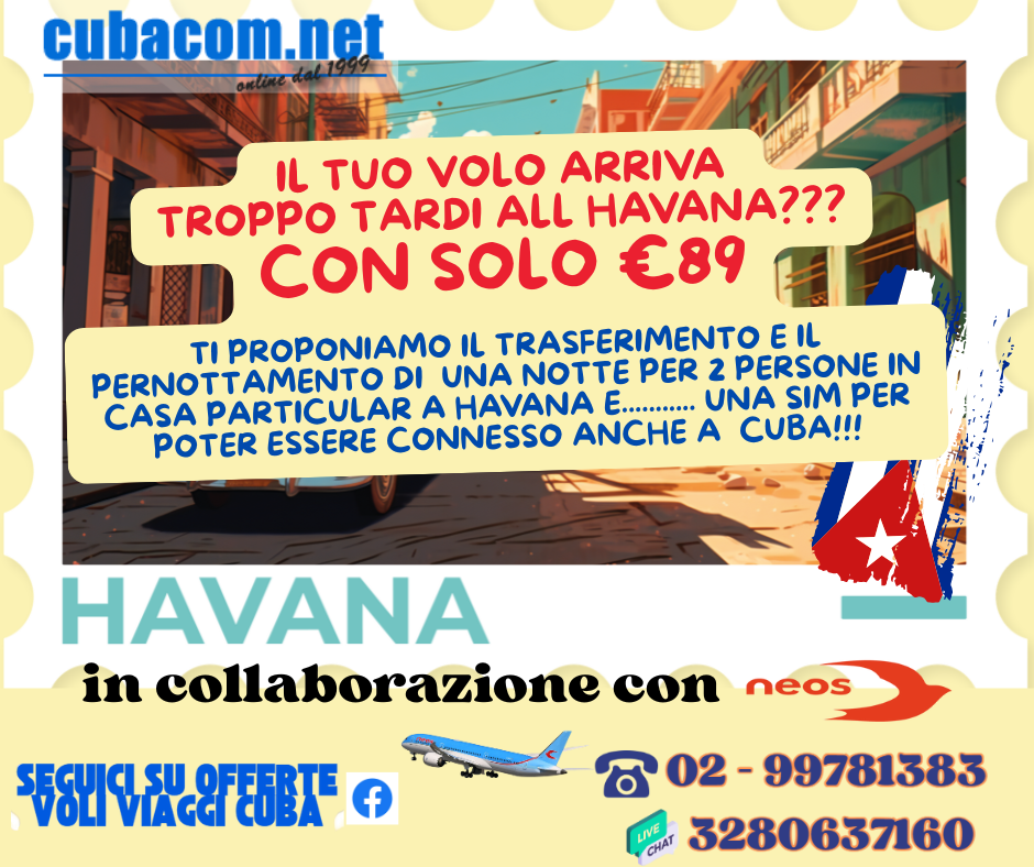 Il tuo volo per Cuba arriva TROPPO tardi? Prenota con noi il servizio assistenza trasferimenti Casa Particular